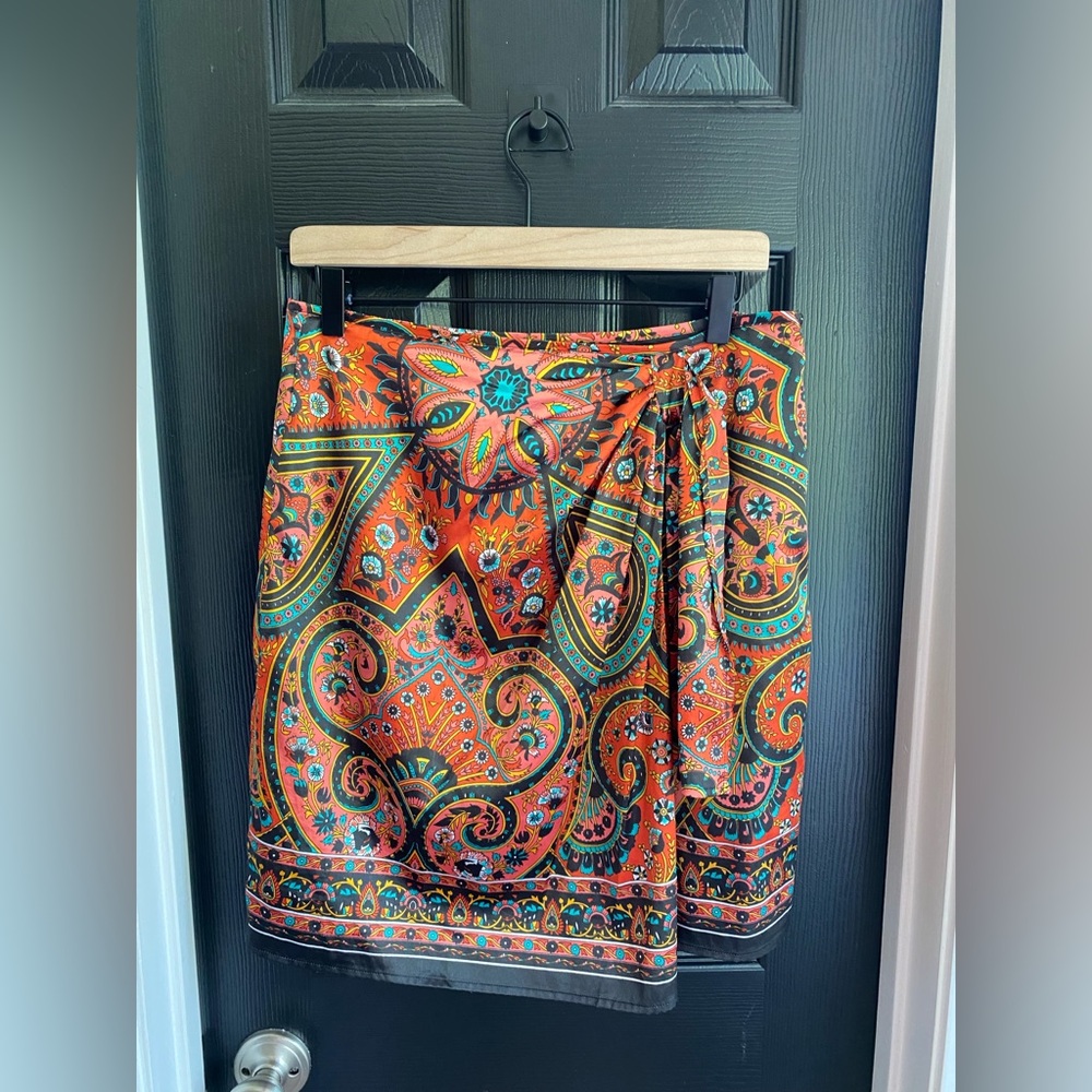Richie Tailor Multicolor Wrap Skirt-Size S